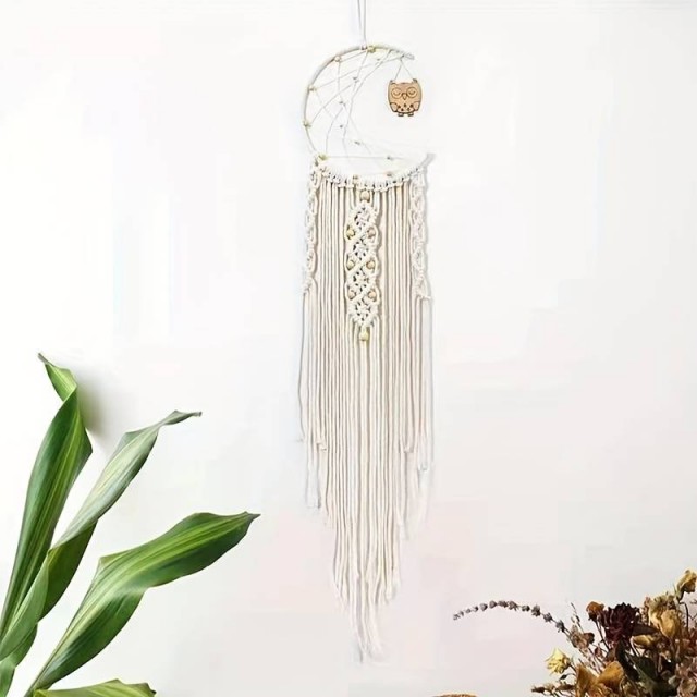 Boemski lovilec sanj s sovo