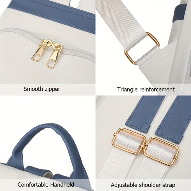 Elegantni dvobarvni ženski nahrbtnik 