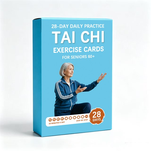 54 kartic Tai Chi za starejše 60+ – 28-dnevni program vadbe