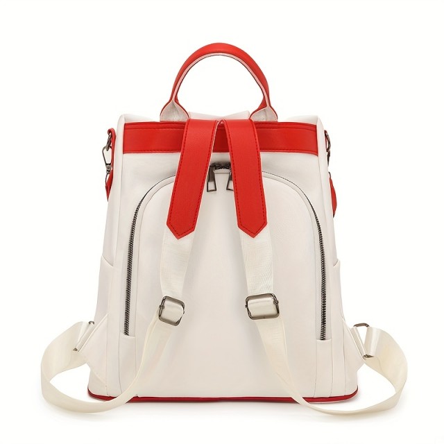 Trobarvni ženski nahrbtnik z nastavljivimi naramnicami