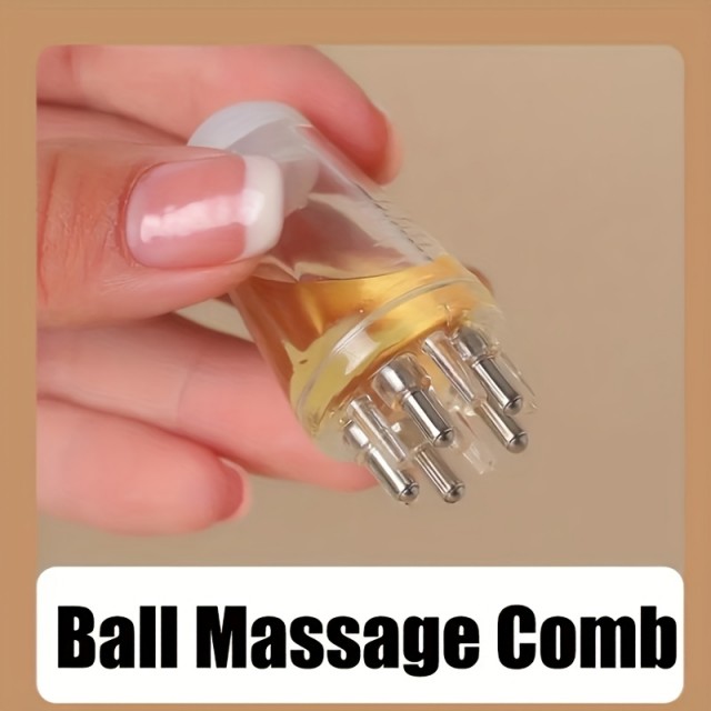 Mini aplikator olja in masažna krtača za nego las