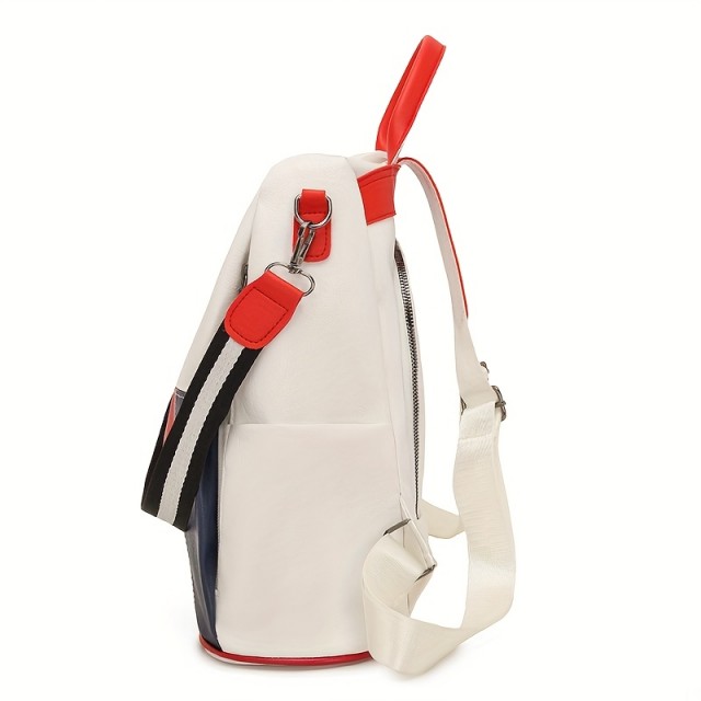 Trobarvni ženski nahrbtnik z nastavljivimi naramnicami
