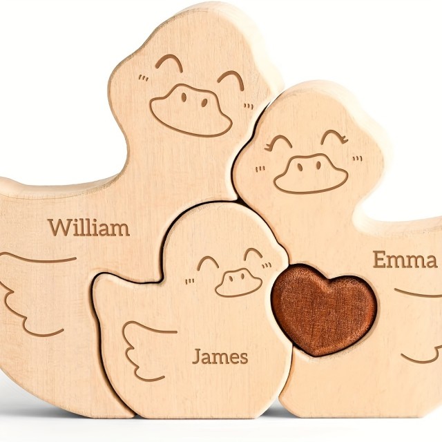 Personalizirana lesena račja sestavljanka, VAŠA DRUŽINA