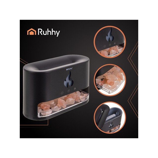 Ruhhy aromatični difuzor z učinkom plamena in himalajsko soljo