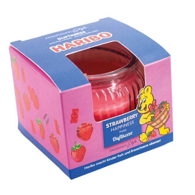 Dišeča sveča Haribo 85g Strawberry Happiness