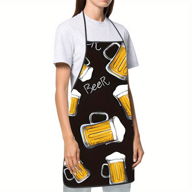 Zabaven kuhinjski predpasnik z dizajnom pivskega vrčka