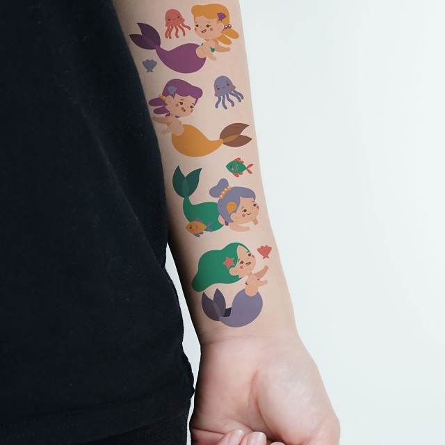 Komplet 30 otroških začasnih tattoo nalepk za otroke