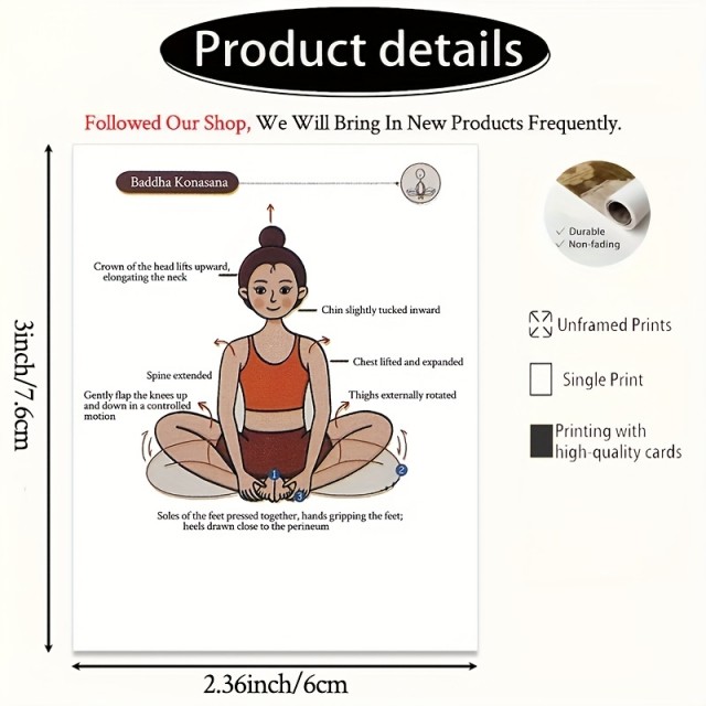 Vodnik po jogi, Kartice za osnovne joga položaje 