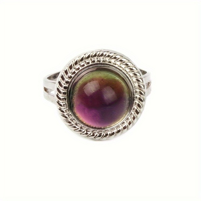 Nastavljiv okrogel prstan spreminja barvo glede na razpoloženje 