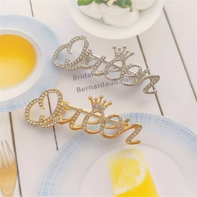 Elegantna broška QUEEN 2 barvi