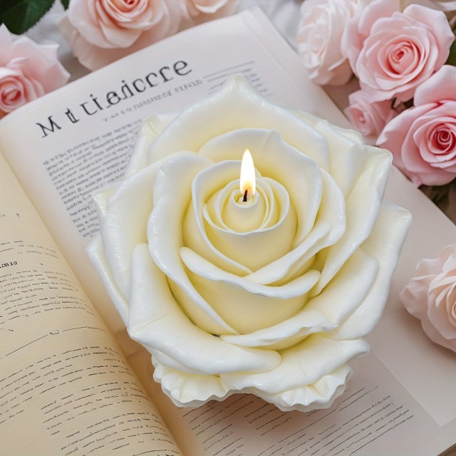  3D silikonski model cvetoče vrtnice 