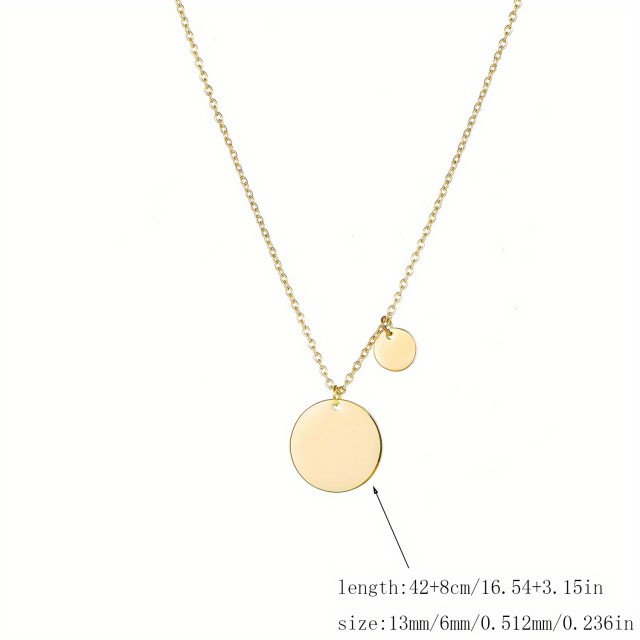 Personalizirana ogrlica dva kroga in gravura po želji