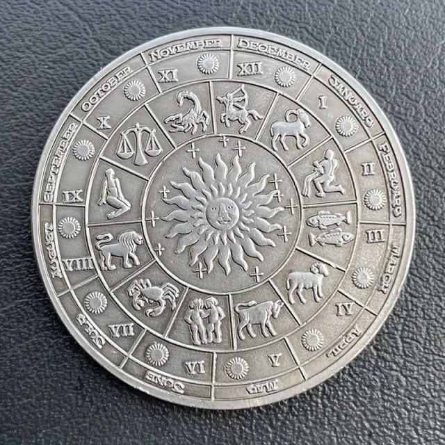 Spominski kovanec – 12 konstelacij horoskopa srebrne barve