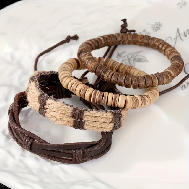 4 delni komplet moških zapestnic