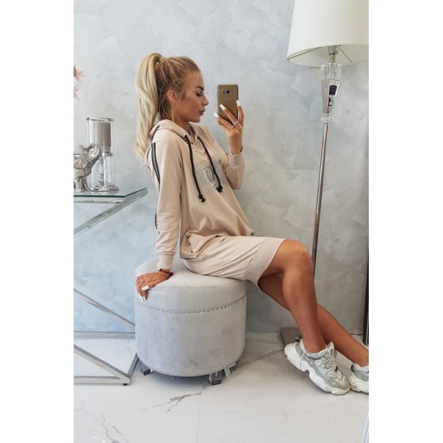 Daljši pulover/ obleka DAY OFF bež barve