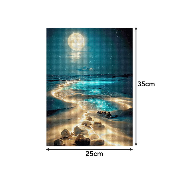 Diamantna slika - slikanje s kristalčki PLAŽA 