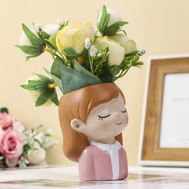 Cvetlični lonček DEKLICA Z ZAPRTIMI OČMI