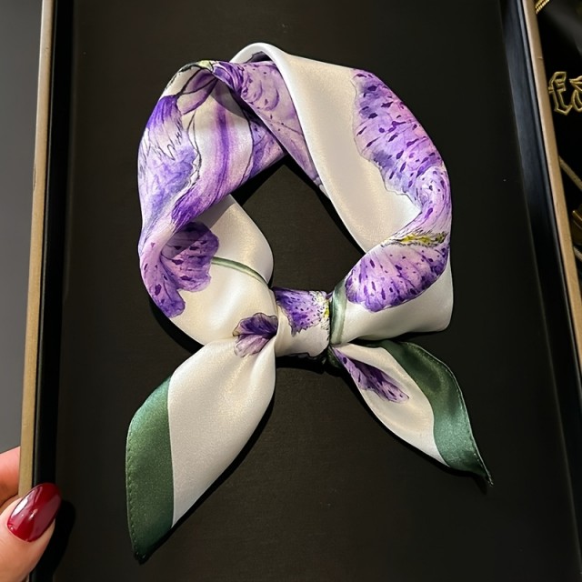 Čudovita elegantna ruta v vijola barvi z lilijami