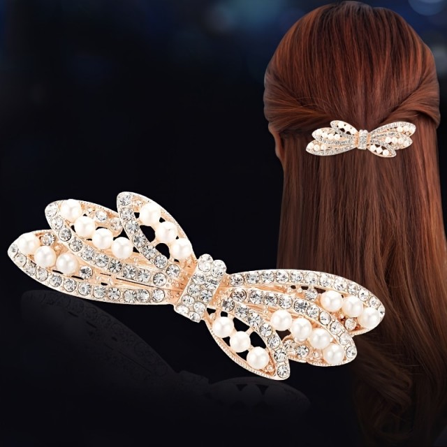 Elegantna sponka za lase v obliki pentlje