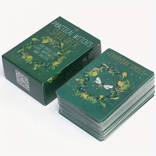 Komplet kartic s 100 čarovniškimi uroki za vsakdan 