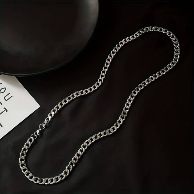 Moška kubanska verižica z verigo, ki spreminja barvo