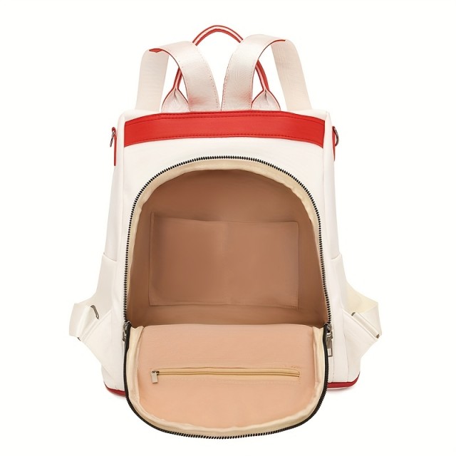 Trobarvni ženski nahrbtnik z nastavljivimi naramnicami