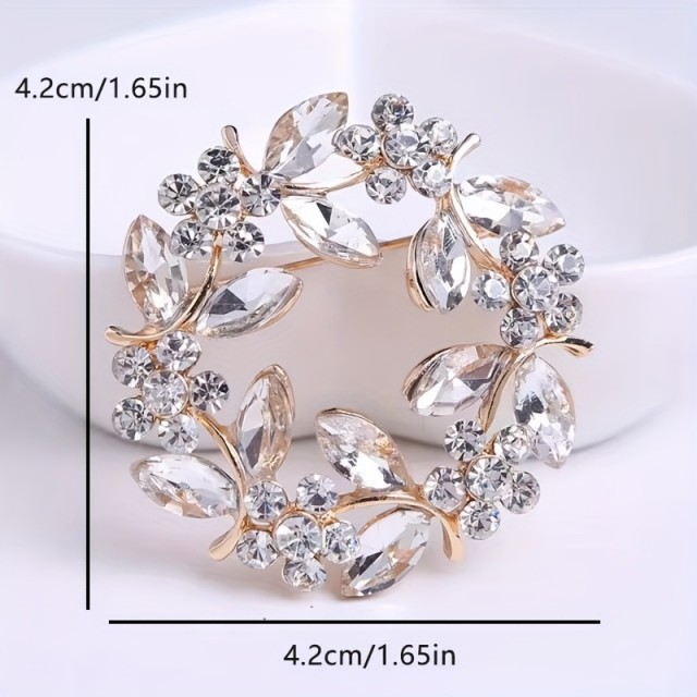 Baročna cvetlična broška za ženske