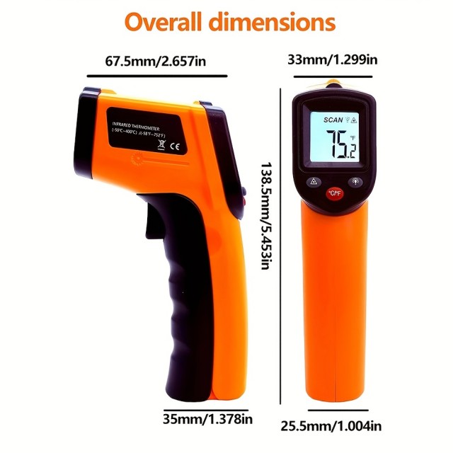 Infrardeči brezkontaktni merilec temperature voska