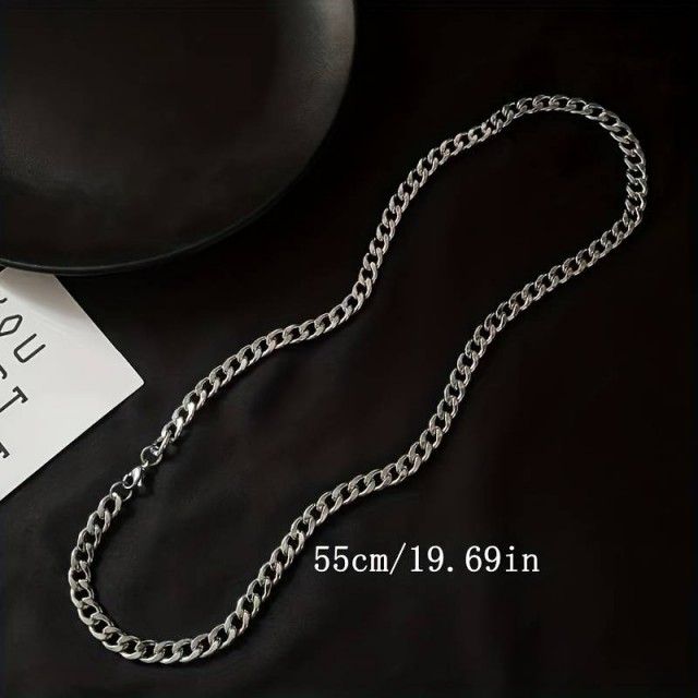 Moška kubanska verižica z verigo, ki spreminja barvo