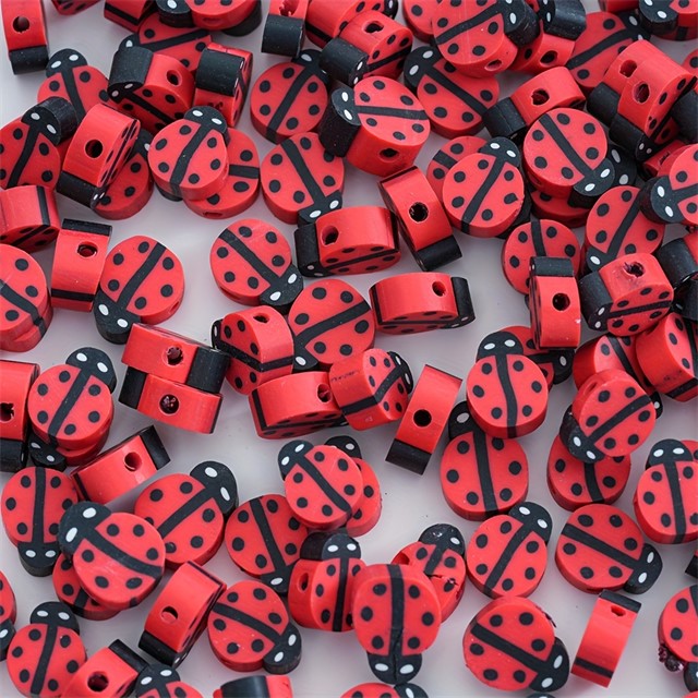 Fimo perle pikapolonice – komplet 40 kosov