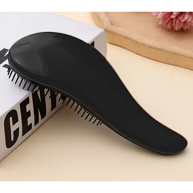 Glavnik za razčesavanje v črni barvi