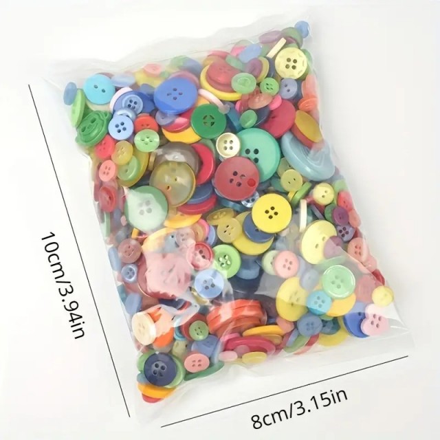 60 kosov gumbov različne barve in velikosti