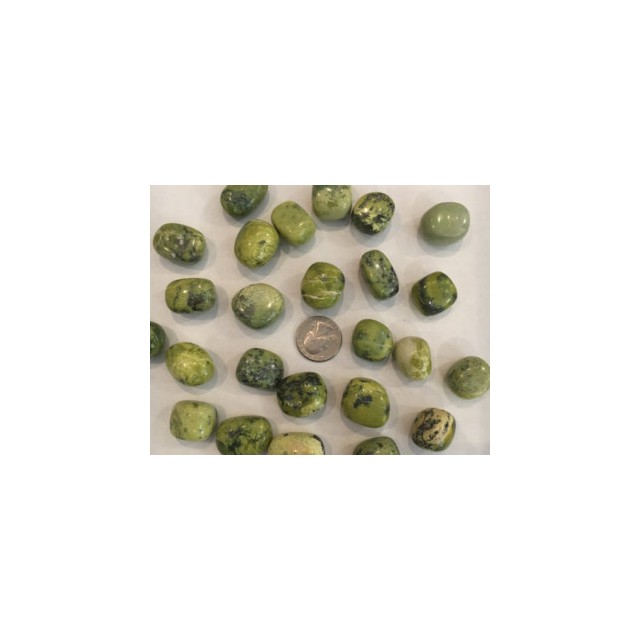 Verižica s poldragim kamnom Serpentine Peru