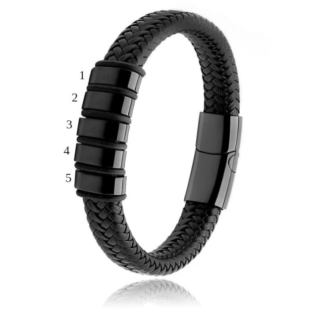 Personalizirana moška zapestnica IMENA DRUŽINE