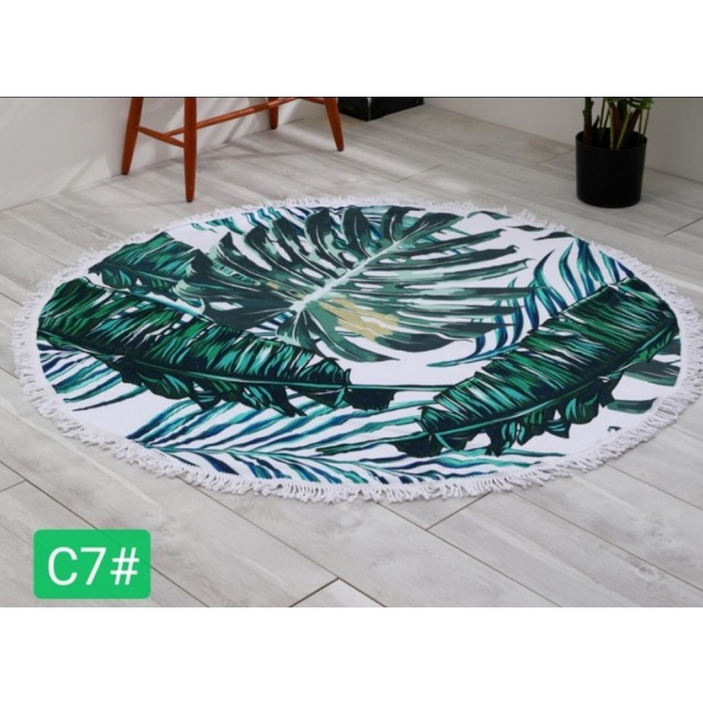 Okrogla brisača za plažo C61