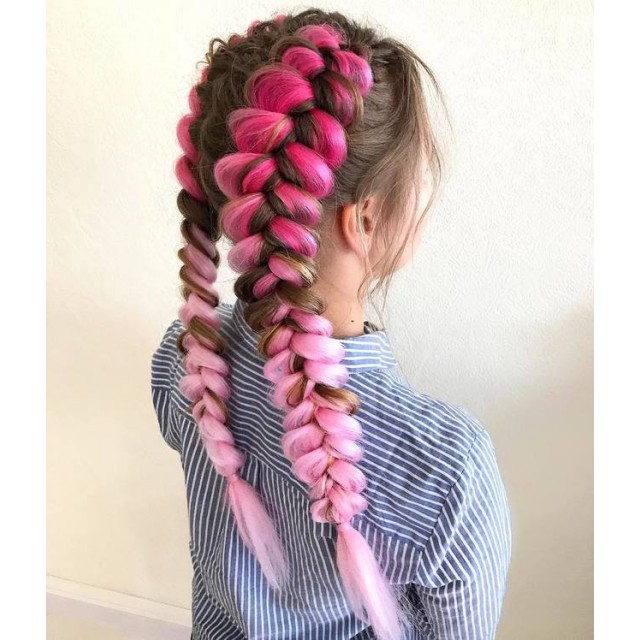 Lasni podaljšek za kitke clip on - 8 barv