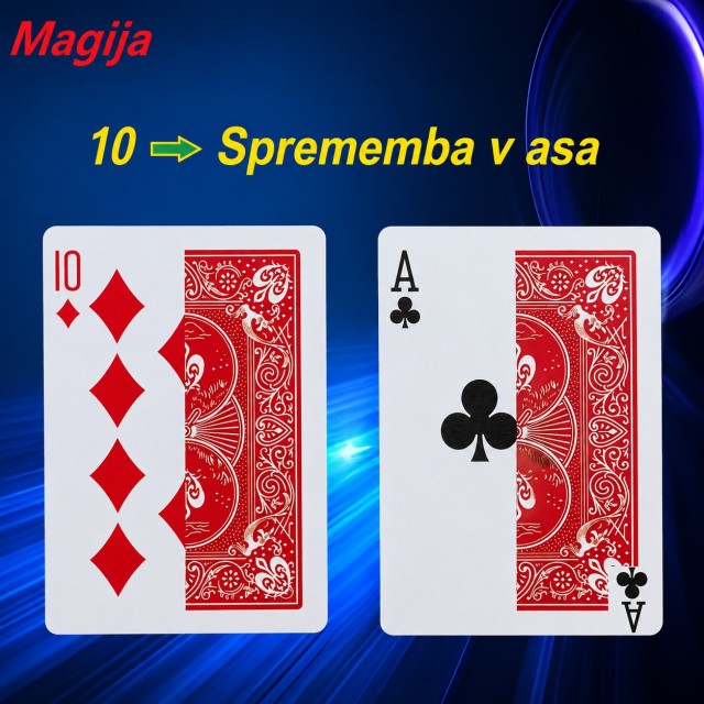 Magične spreminjajoče karte – čarovniški trik s transformacijo kart