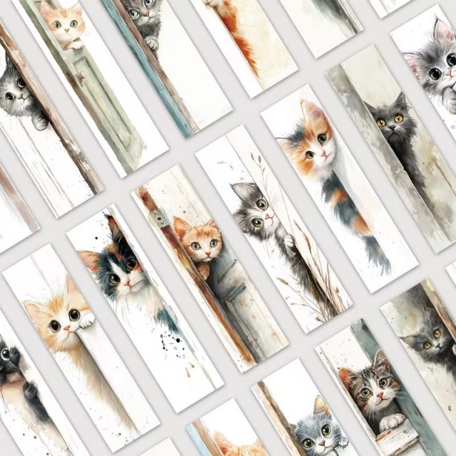 32 ljubkih knjižnih kazal z motivom muck