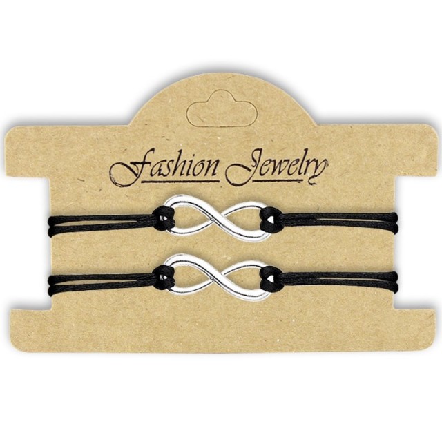 Komplet 2 zapestnic, INFINITY ČRNI