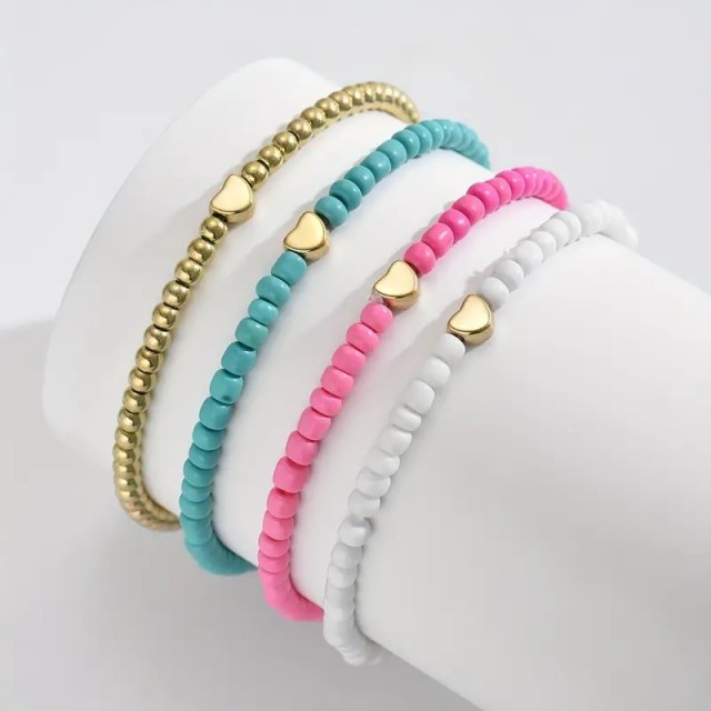 Komplet 4 pisanih zapestnic 