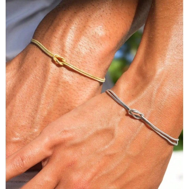 Komplet ZANJO in ZANJ z vozlom ljubezenski zapestnici