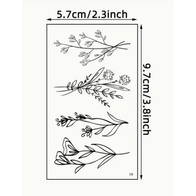 Komplet 30 tattoo nalepk 