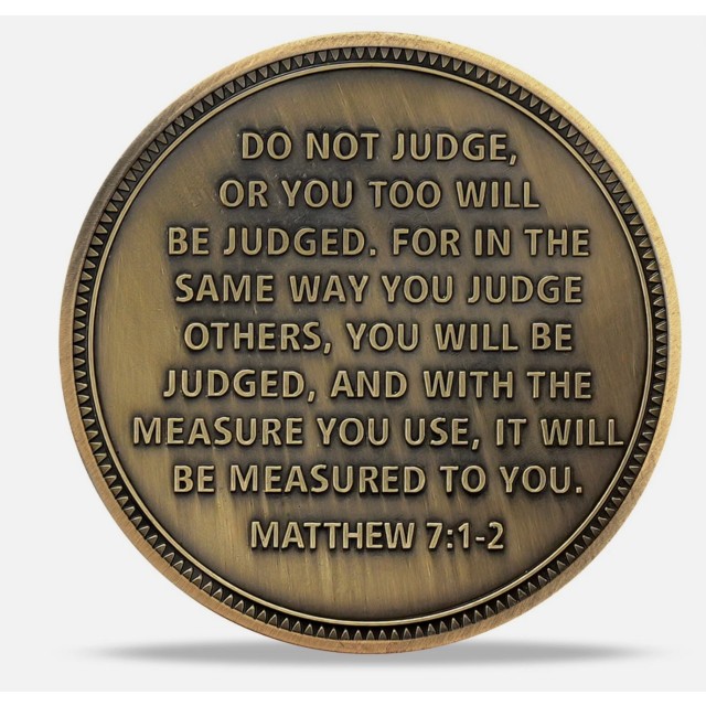 Zbirateljski spominski kovanec ONLY GOD CAN JUDGE ME