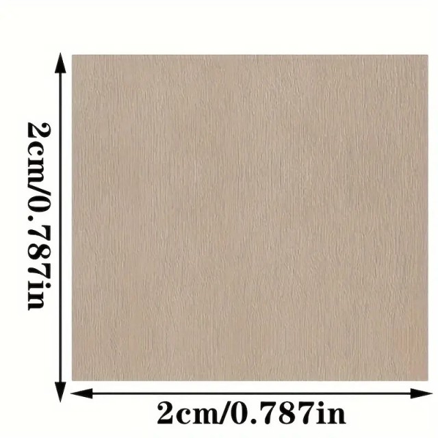 100 kosov lesenih kvadratnih ploščic velikosti 2 cm