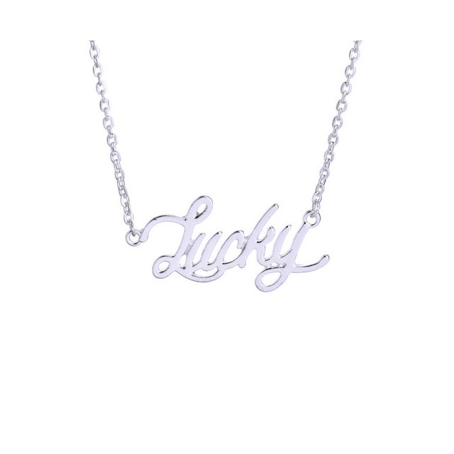 Verižica enodelna LUCKY srebrna 