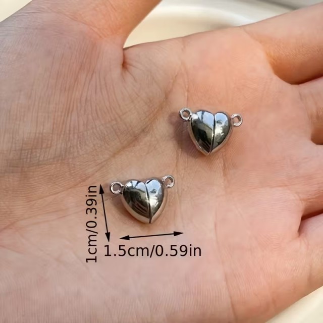 Magnetni povezovalni obeski v obliki srca – 5 kosov