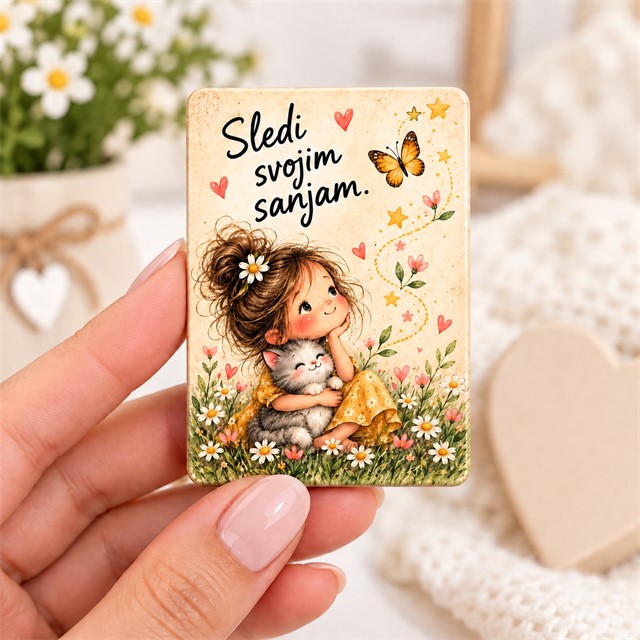 Sledi svojim sanjam – darilo z motivacijskim sporočilom