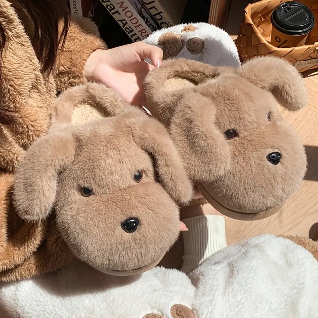 Izjemno topli hišni copati v obliki kužka