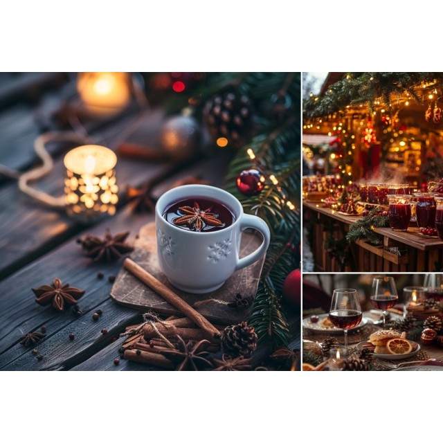 Praznični paket za ustvarjanje naravno dišečih sveč 4x50g