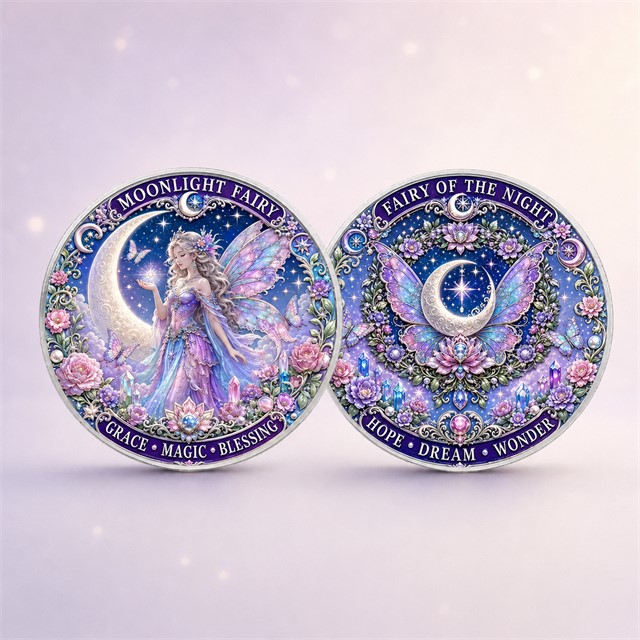Dvostranski fantazijski kovanec Mesečeva vila – Moonlight Fairy